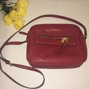 Liz Claiborne Red Gold Bag EUC